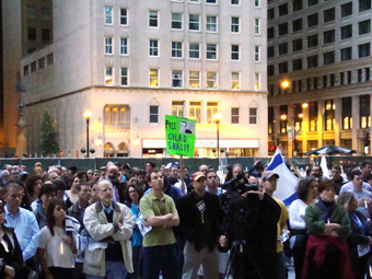 Chicagoans light the night for Gilad Shalit photo